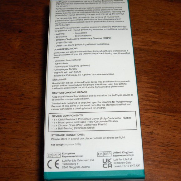 Air Physio, Airway Physiotherapy device, Promotes Better Breathing - Picture 3 of 7